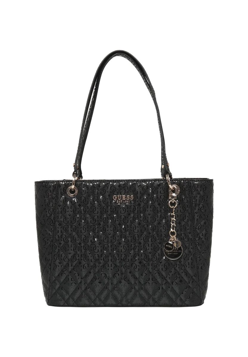 Gesteppte Shopper-Tasche mit Monogramm