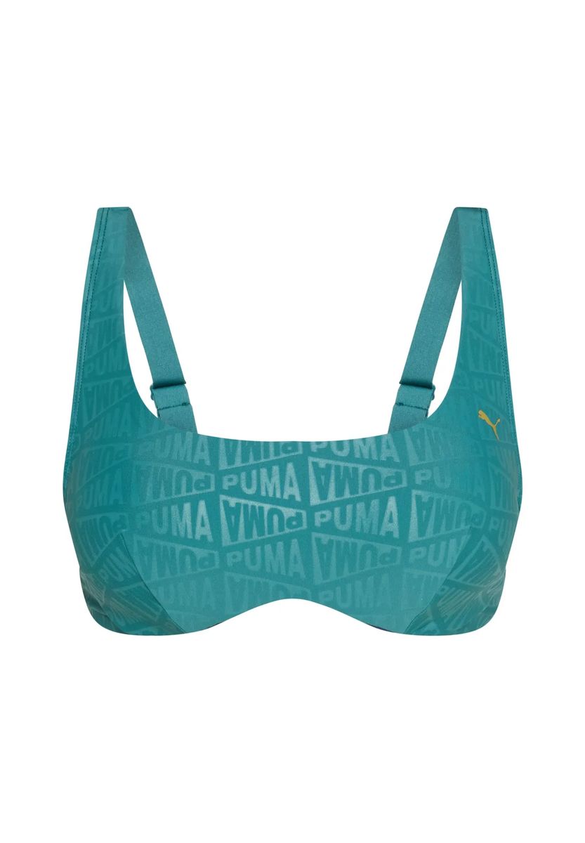 Bustier-Bikini-Oberteil mit Grafikprint
