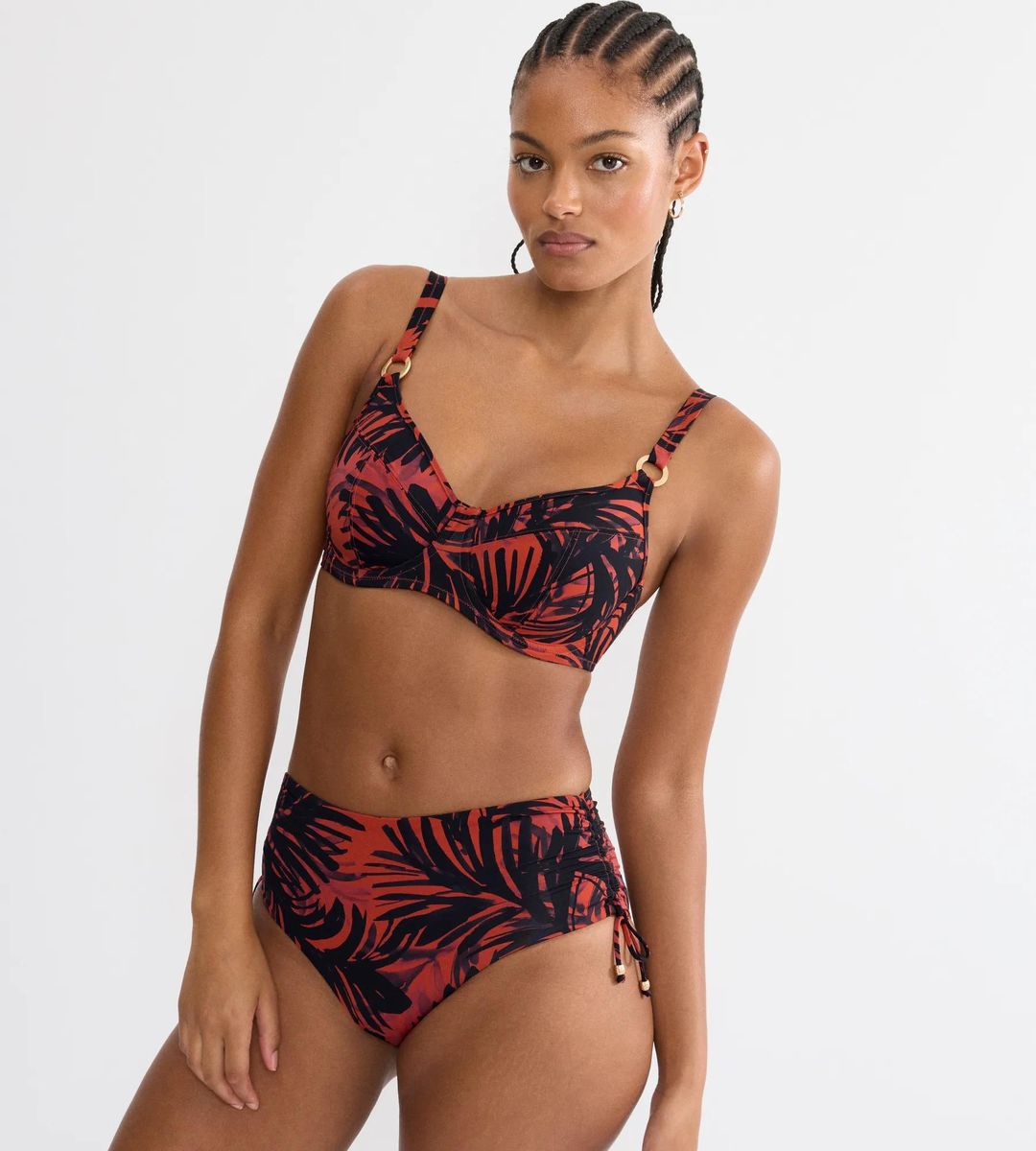 Tropisches Minimizer-Top mit Palmenprint