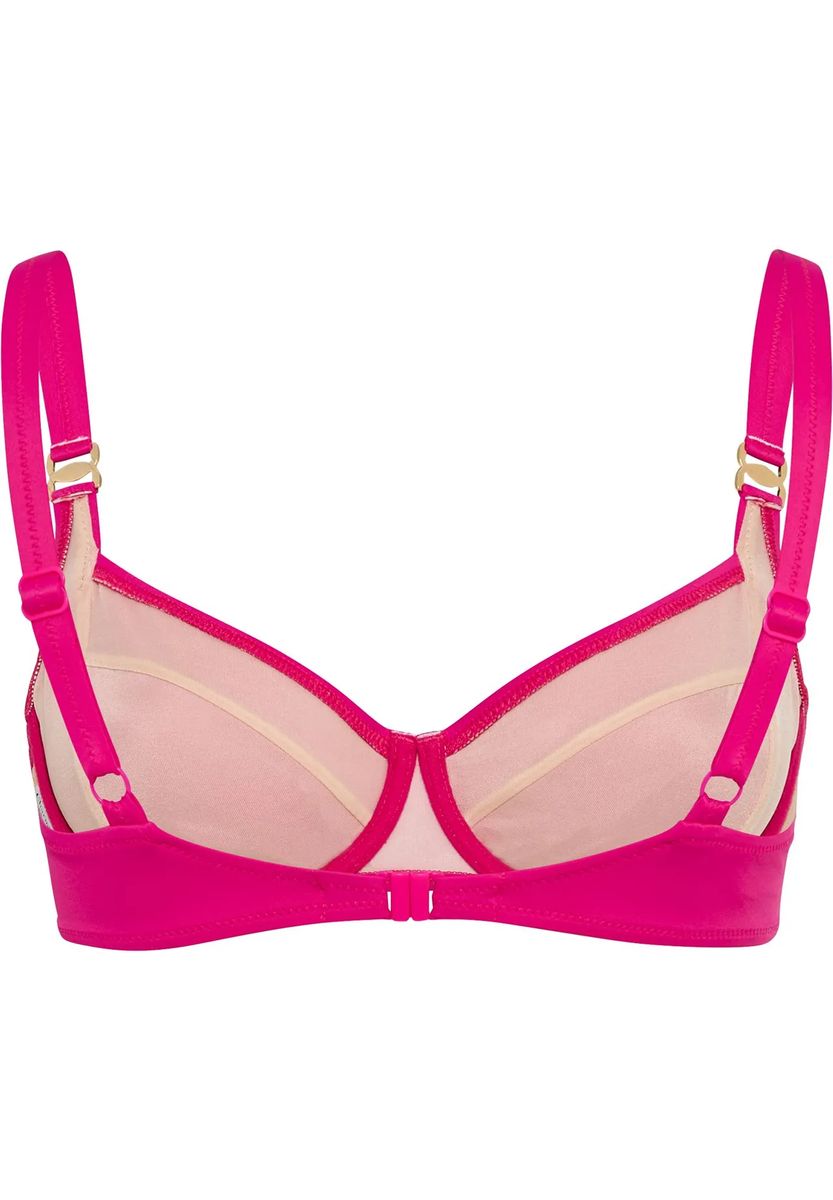 Stützendes Bügel-Bikini-Top mit Raffung