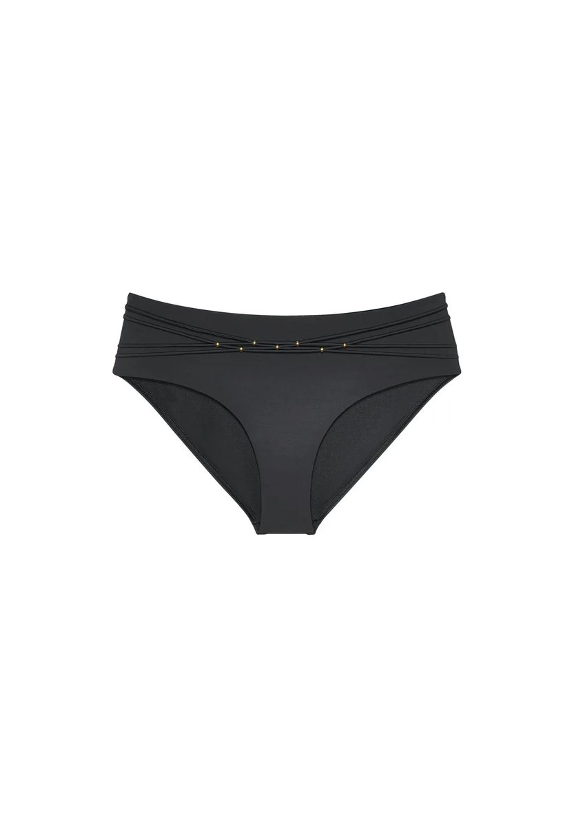Bikini-Slip mit Goldakzenten