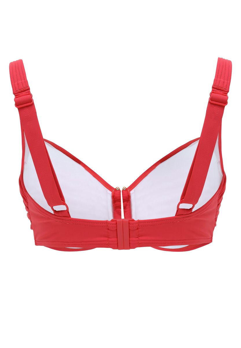 Bügel-Bikini-Oberteil mit Raffung
