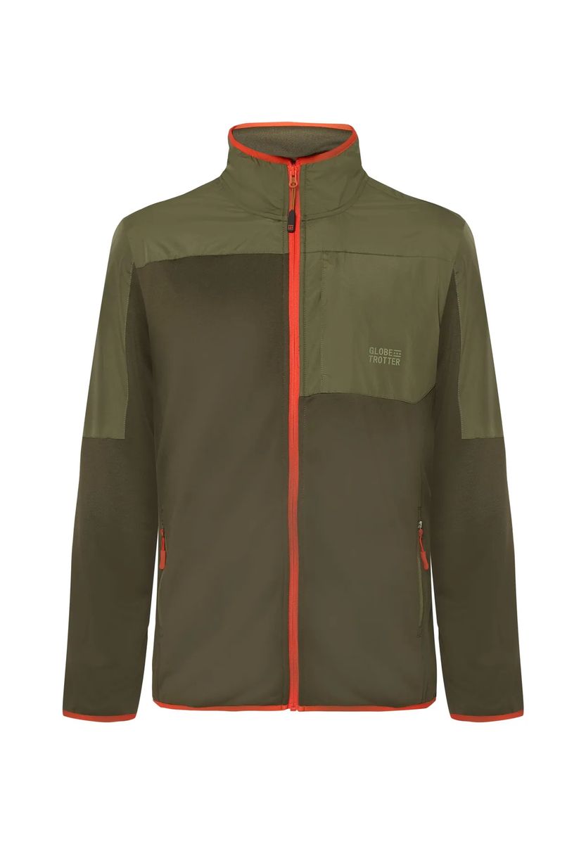 Hybrid-Fleecejacke mit Stehkragen