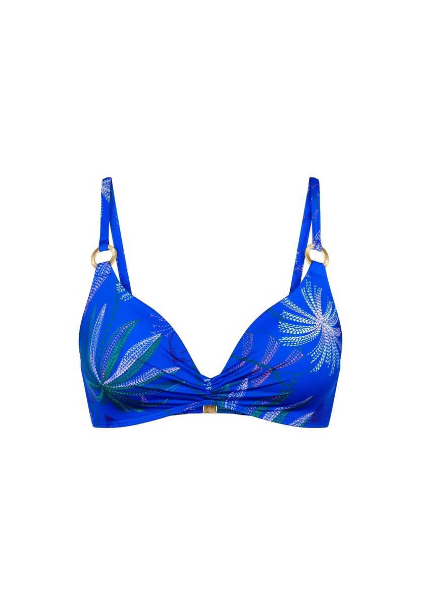 Bikini-Top mit tropischem Print