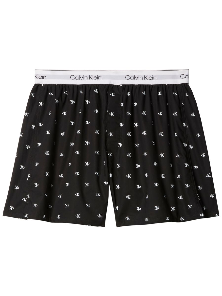 Pyjamashorts mit Allover-Logo