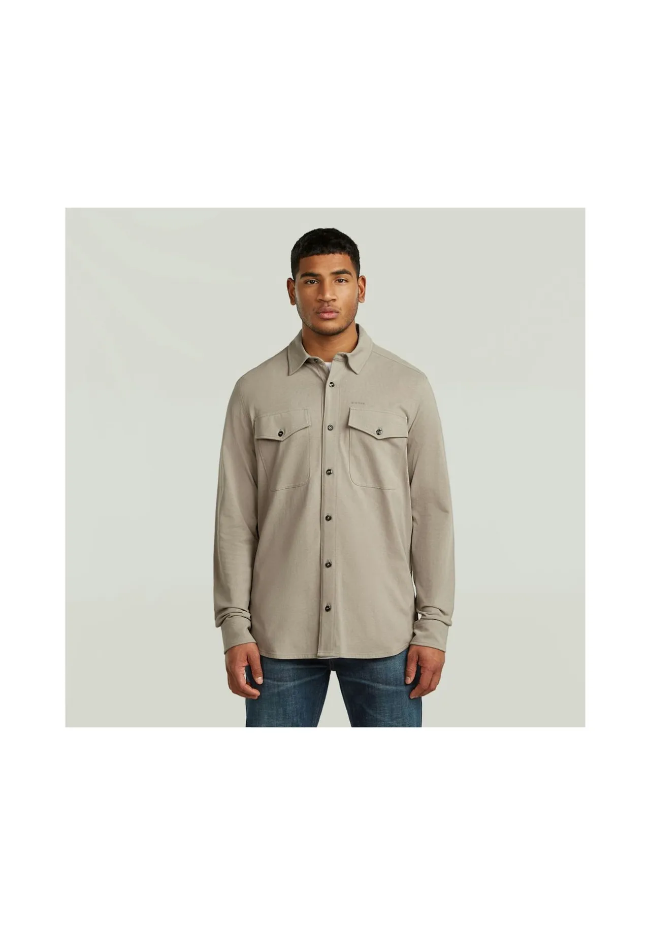 Utility-Overshirt aus Baumwolle mit Taschen