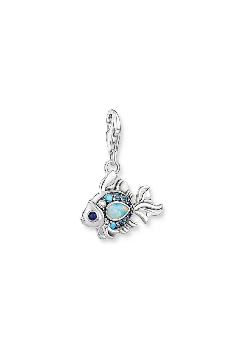 Maritimer Fisch-Charm mit Opal