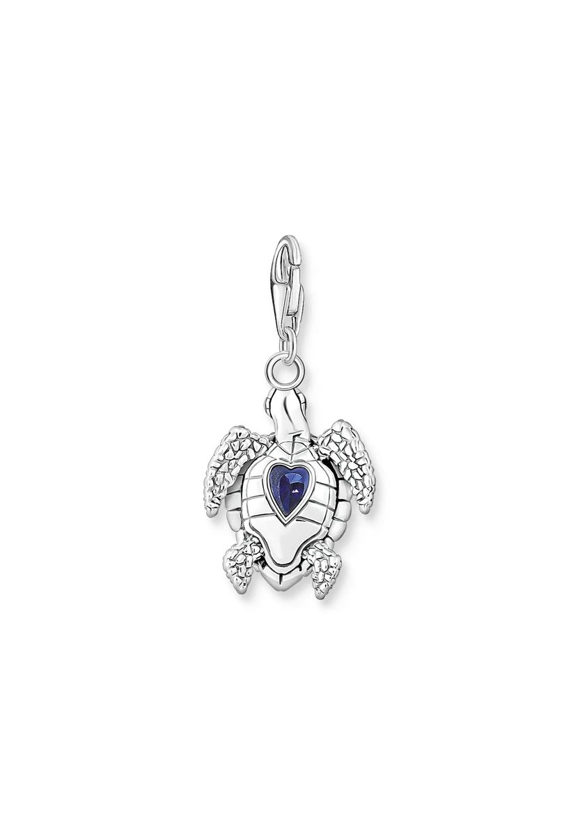 Detailreicher Schildkröten-Charm mit Steinen