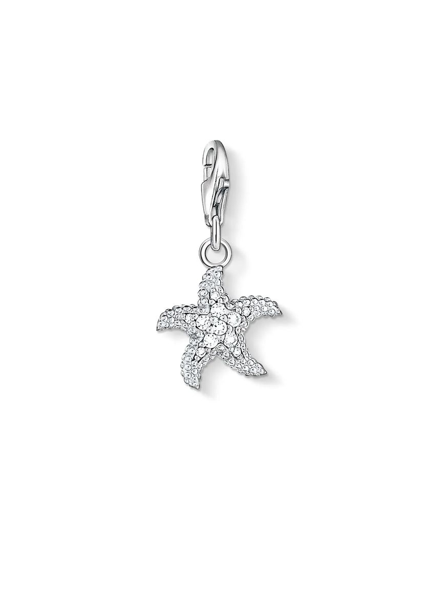 Funkelnder Seestern Pavé Charm-Anhänger