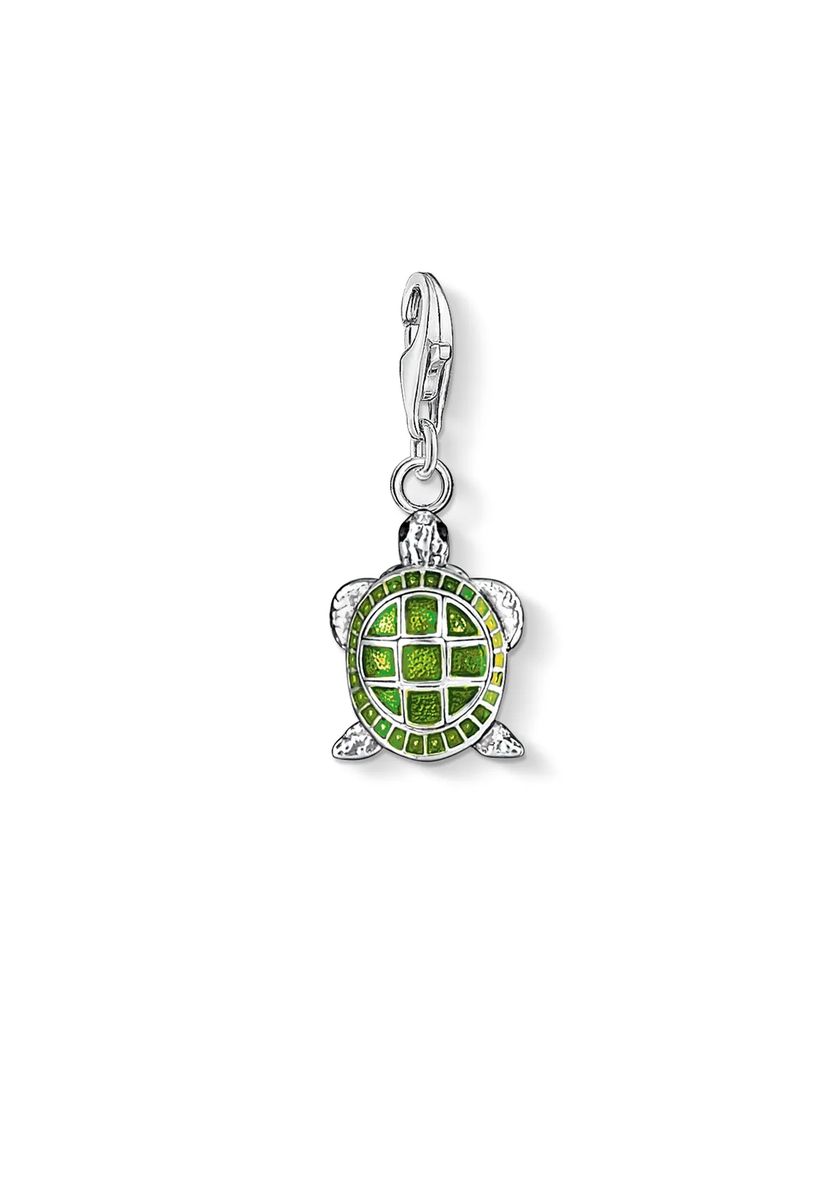 Emaillierter Schildkröten-Charm-Anhänger