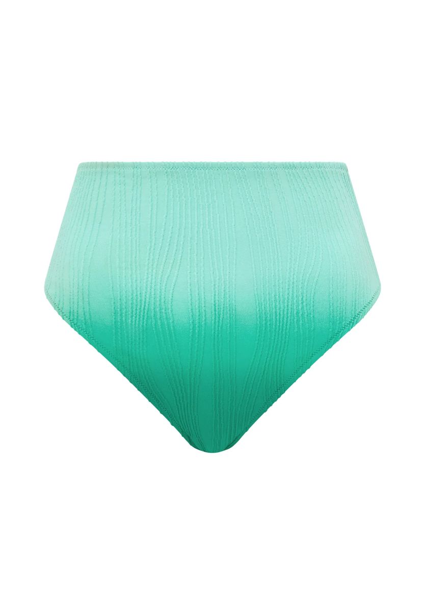 Strukturierte High-Waist Bikinihose