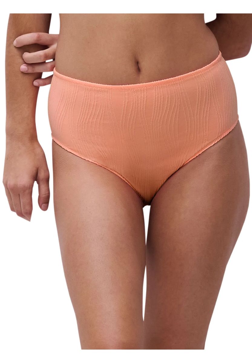 Strukturierte High-Waist Bikinihose