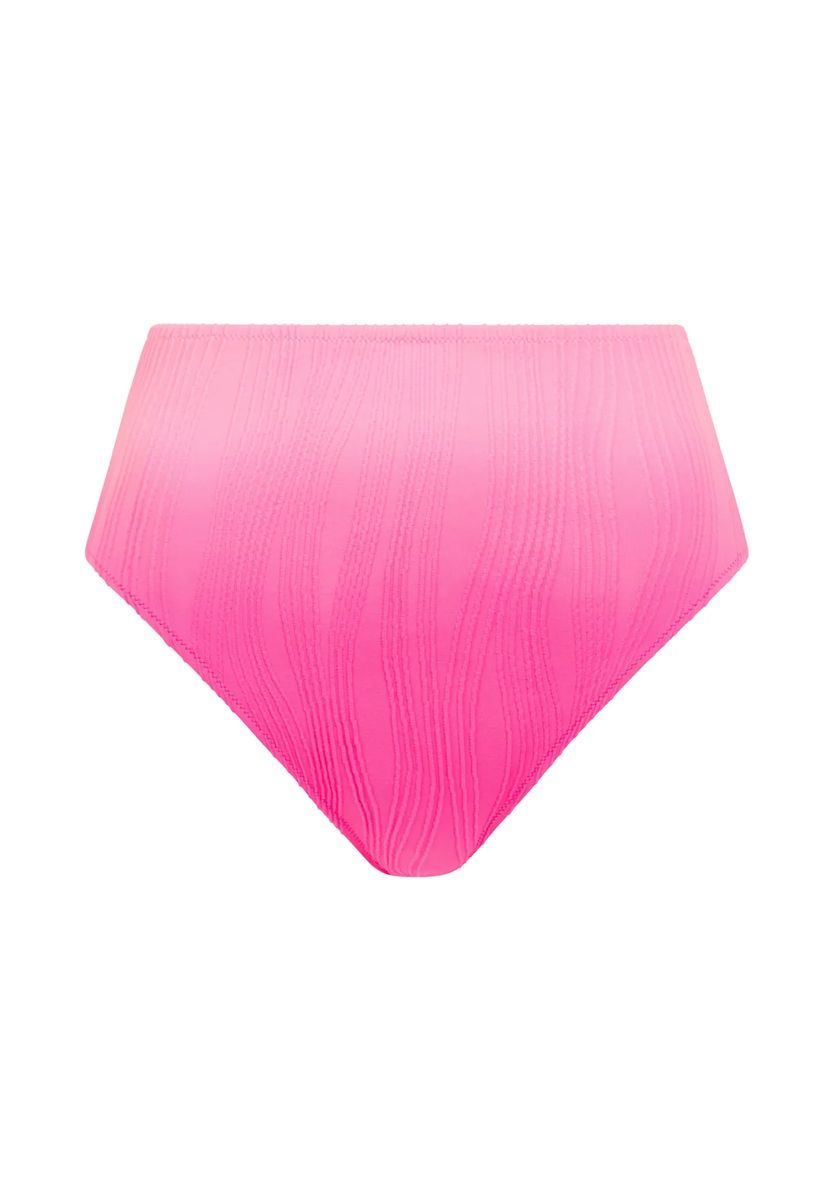 Strukturierte High-Waist Bikinihose
