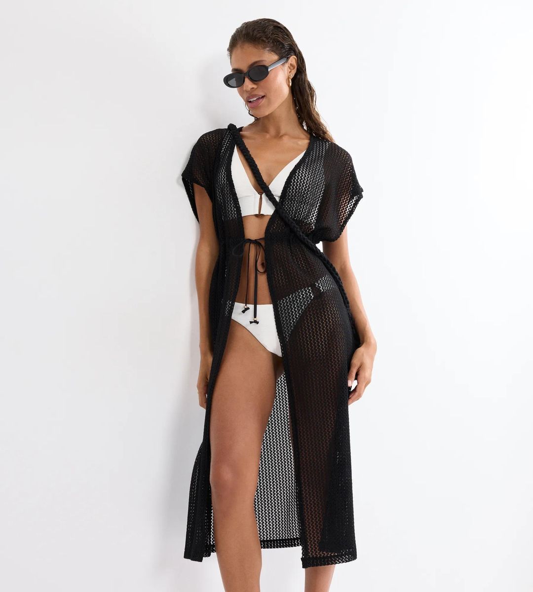Mesh-Kimono für den Strand