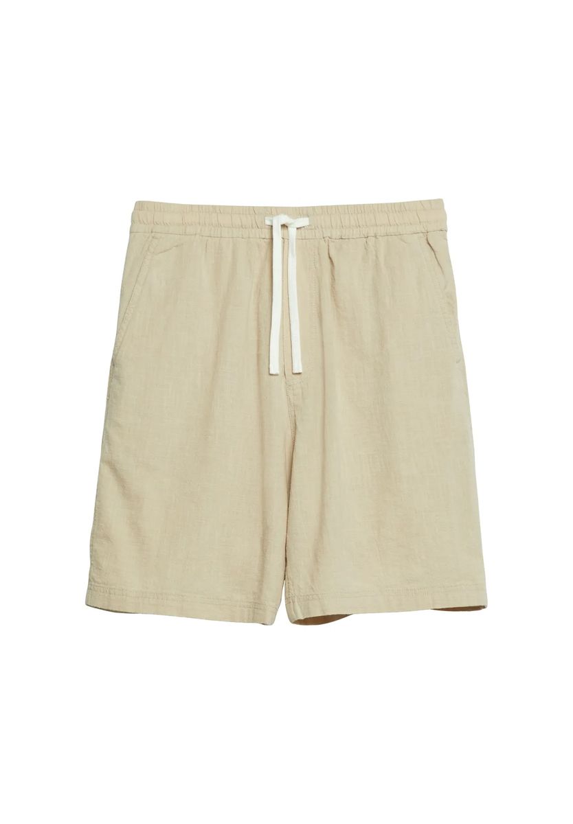 Lockere Shorts aus Leinen-Mix