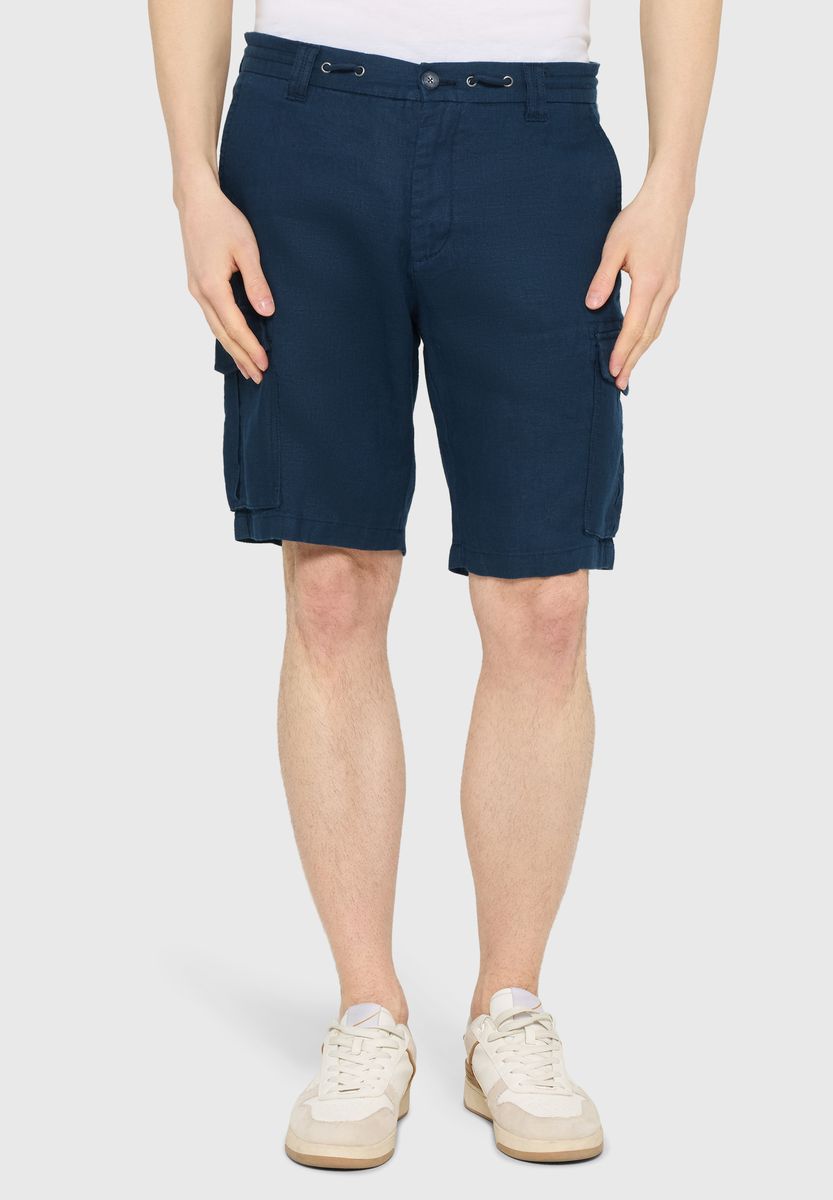 Leichte Cargo-Shorts aus Leinen