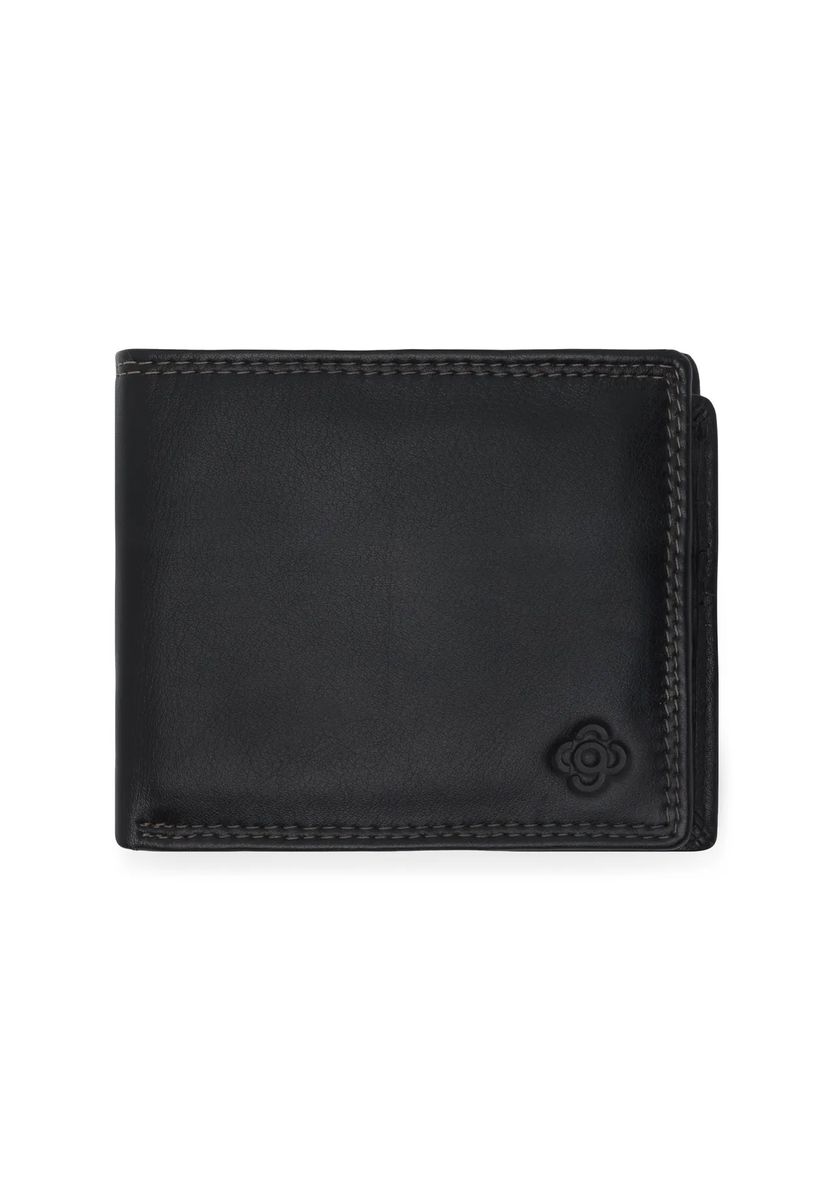 Kompakte Leder-Brieftasche im Bifold-Stil