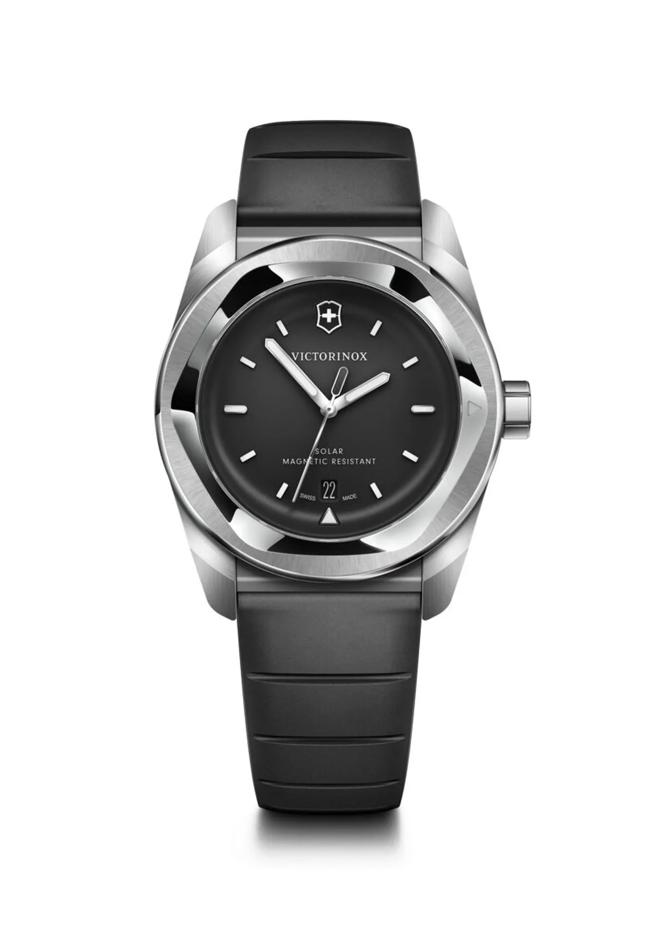 Minimalistische Solar-Armbanduhr aus Edelstahl