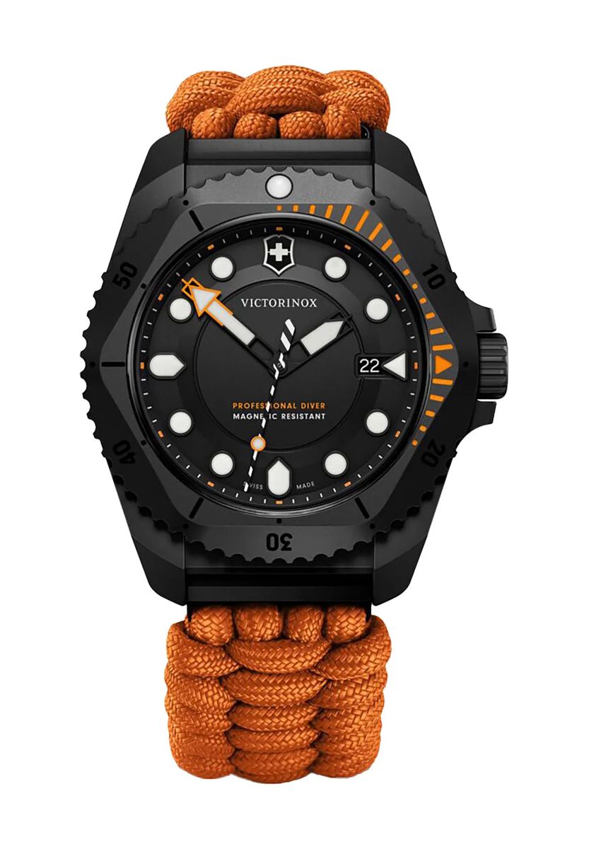 Professionelle Taucheruhr mit Paracord