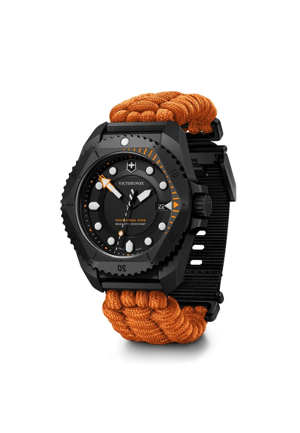 Professionelle Taucheruhr mit Paracord