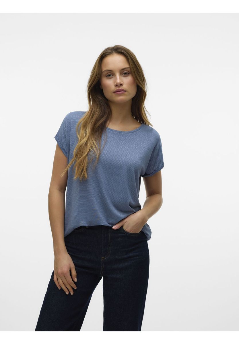 Gestreiftes T-Shirt mit lockerer Passform