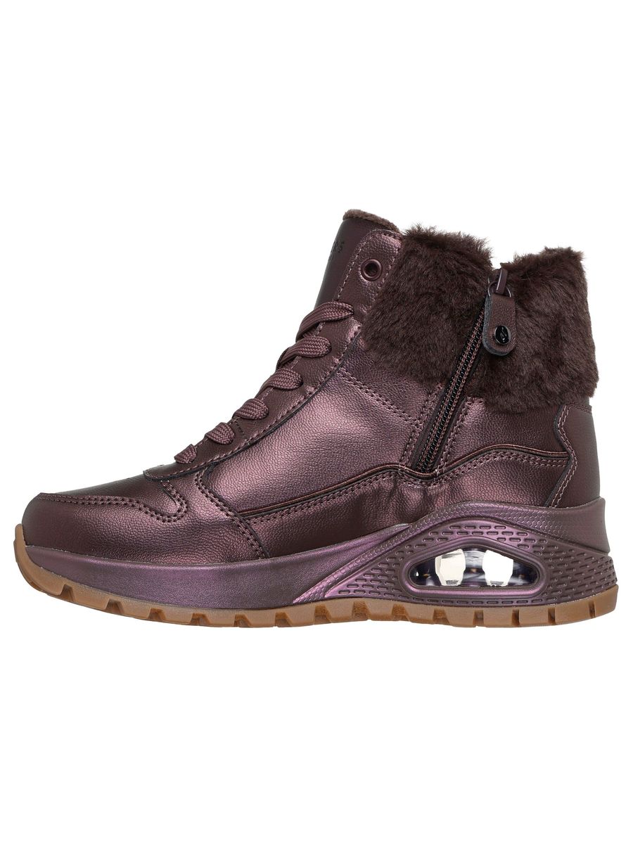 Metallic Winterstiefeletten mit Luftpolsterung
