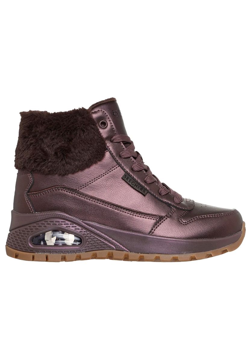 Metallic Winterstiefeletten mit Luftpolsterung