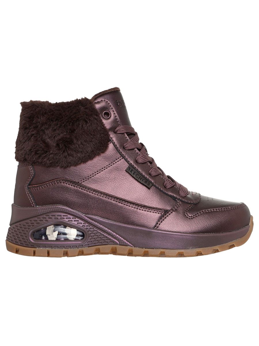 Metallic Winterstiefeletten mit Luftpolsterung