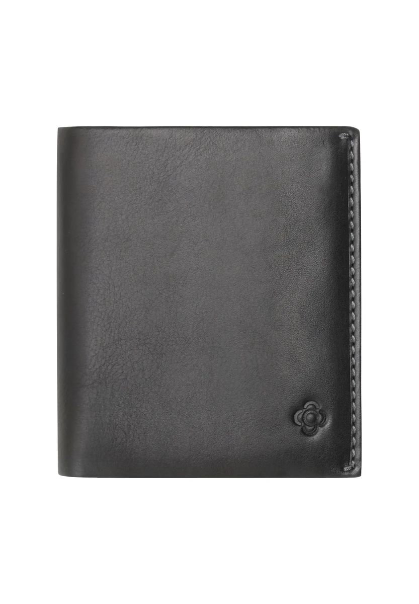 Minimalistische Lederbrieftasche im Hochformat