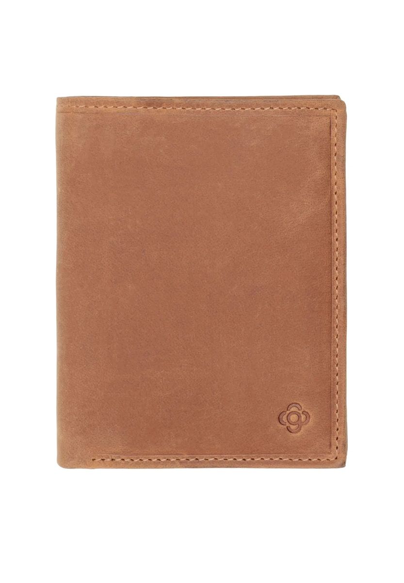 Klassische vertikale Lederbrieftasche