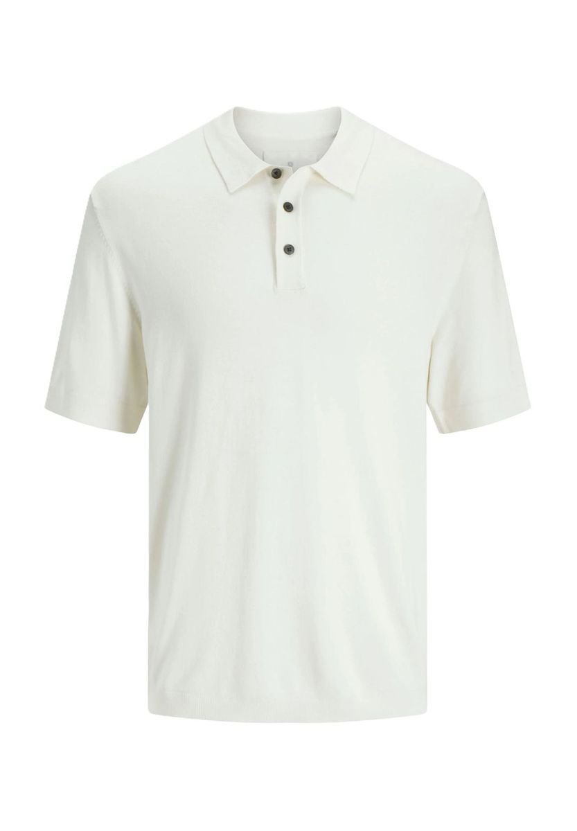 Herren Strick Polohemd Knopfleiste
