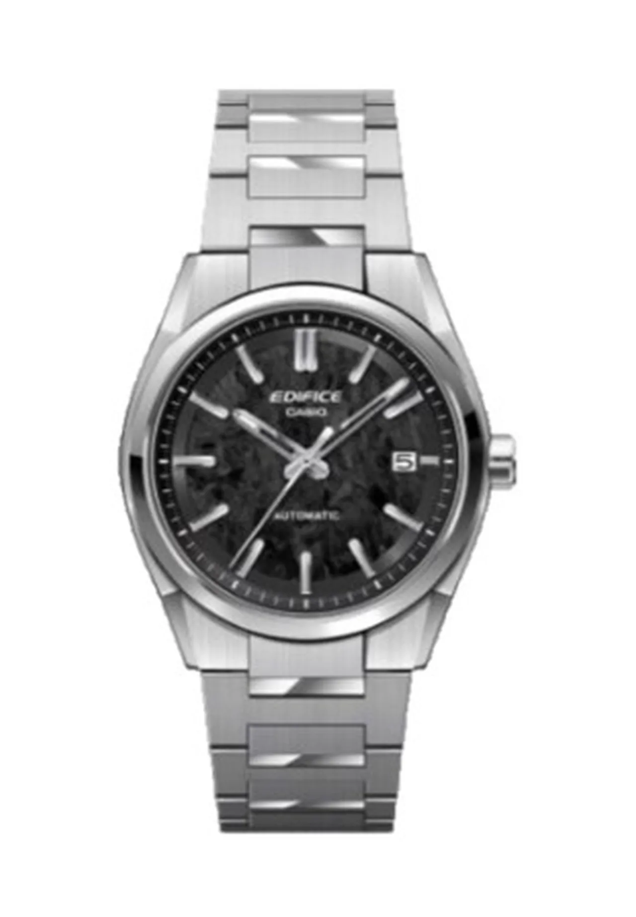 Automatik-Armbanduhr mit strukturiertem Zifferblatt