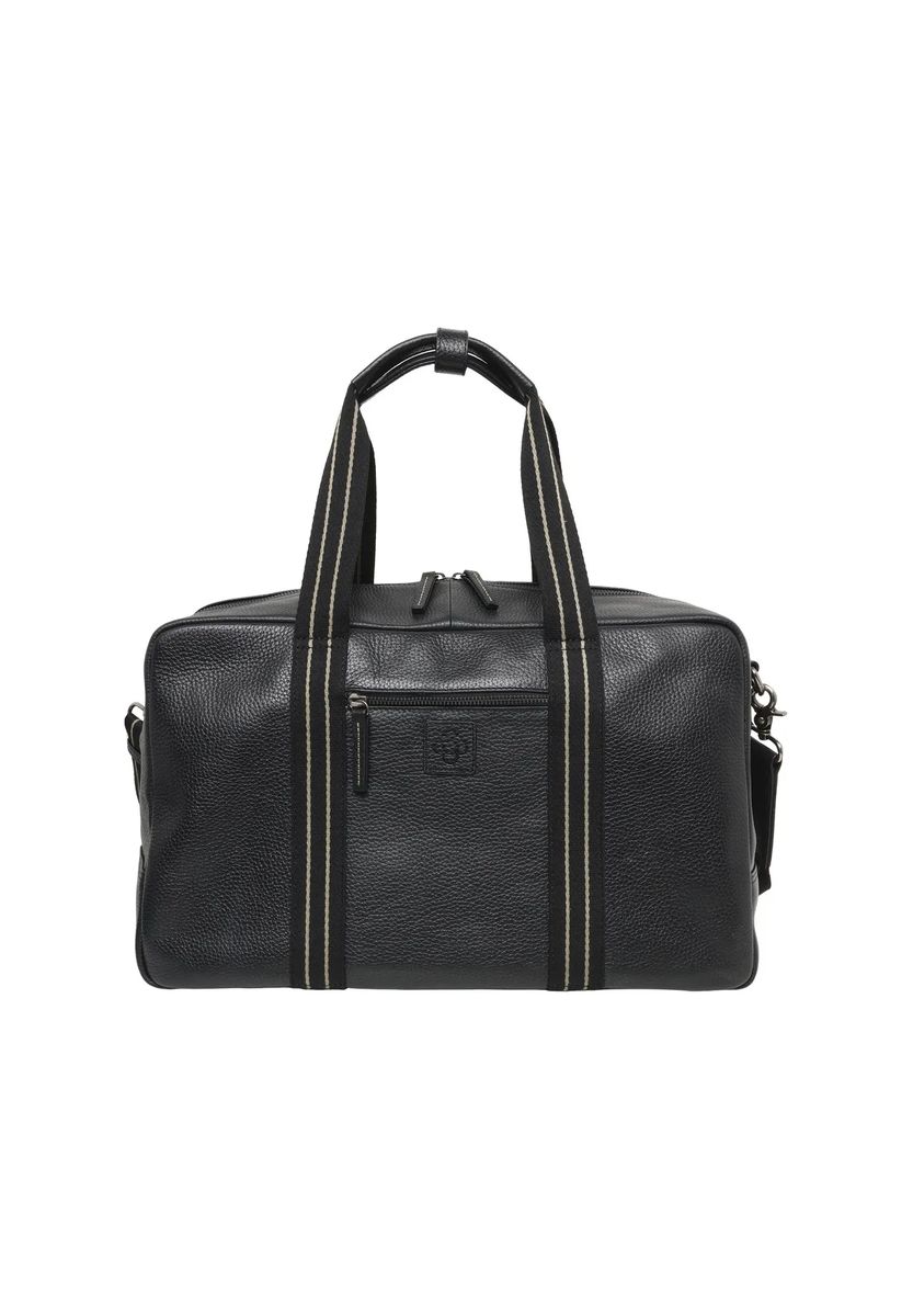 Weekender-Reisetasche aus genarbtem Leder