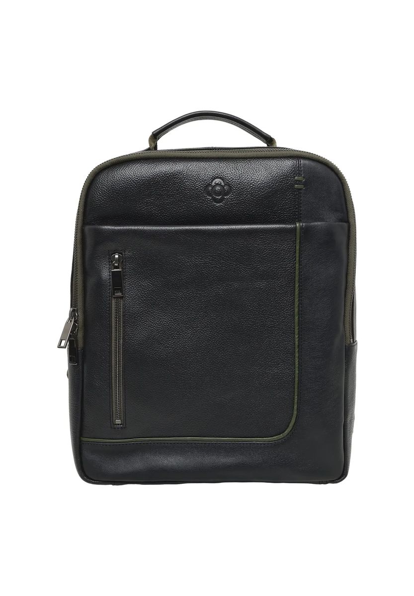 Eleganter Tagesrucksack aus genarbtem Leder