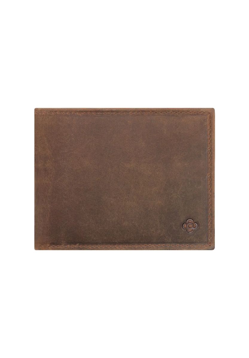 Klassische Leder-Brieftasche zum Aufklappen