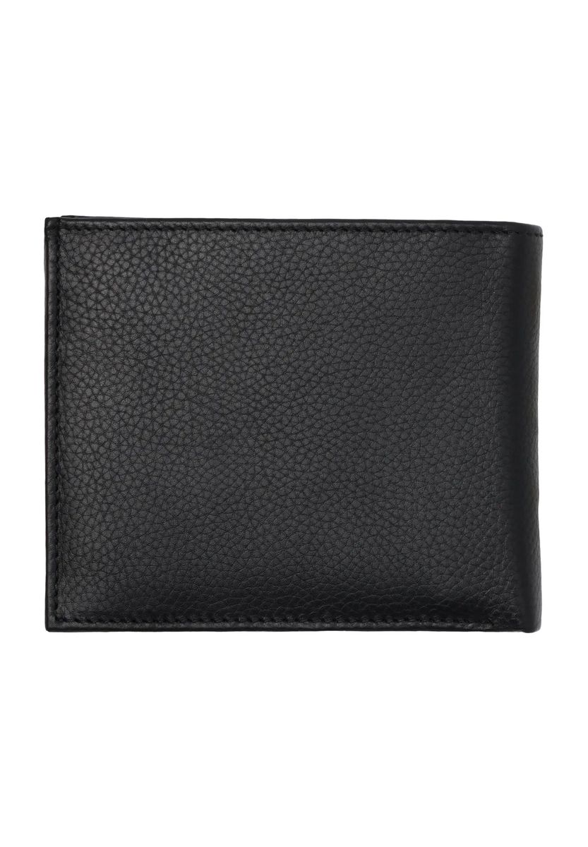 Klassische Brieftasche aus genarbtem Leder