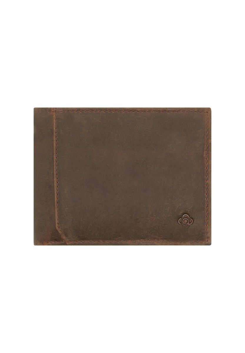 Kompakte Leder-Brieftasche
