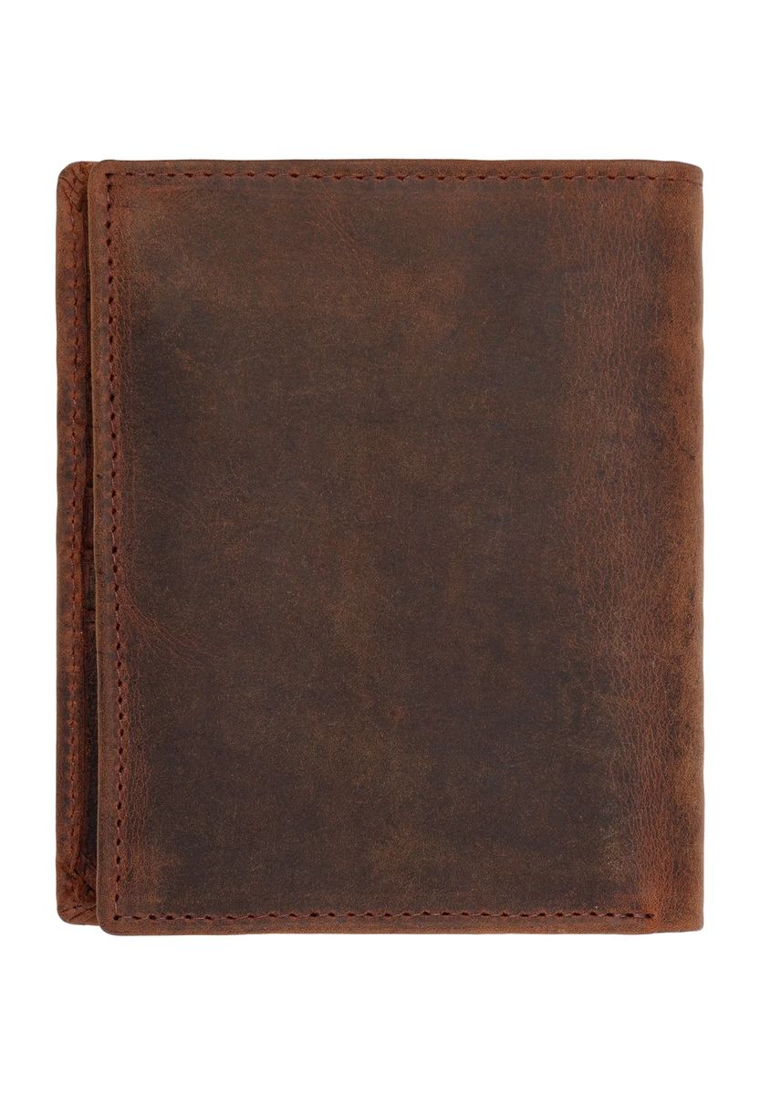 Vintage Lederbrieftasche im Hochformat