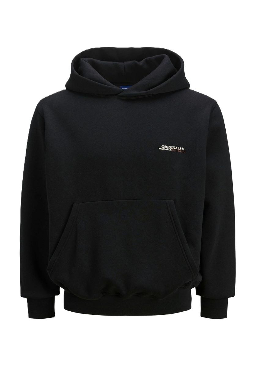 Klassischer schwarzer Herren-Kapuzenpullover