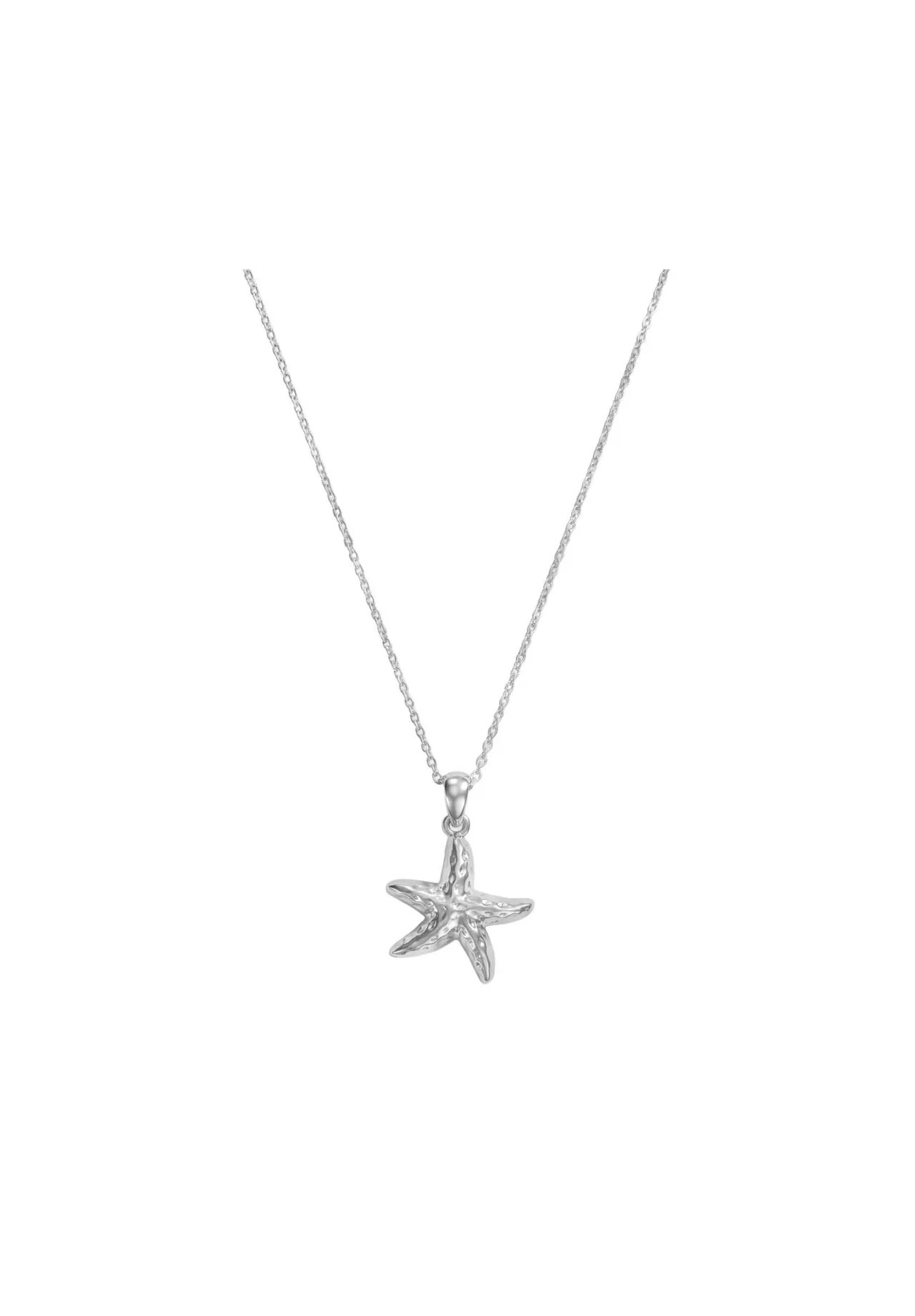 Sterling-Silber Halskette mit Seestern-Anhänger