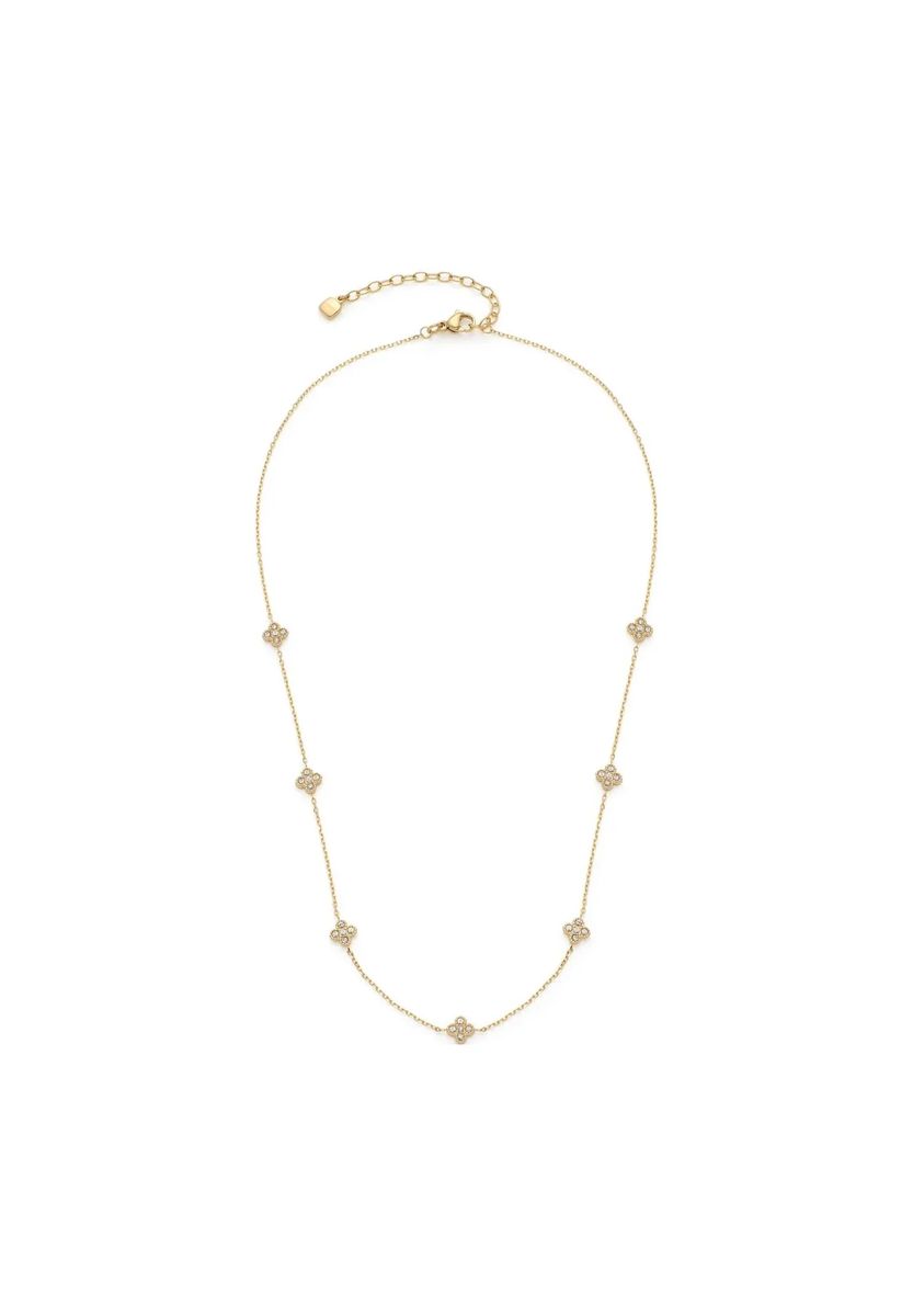 Elegante Halskette mit Kleeblatt-Motiv