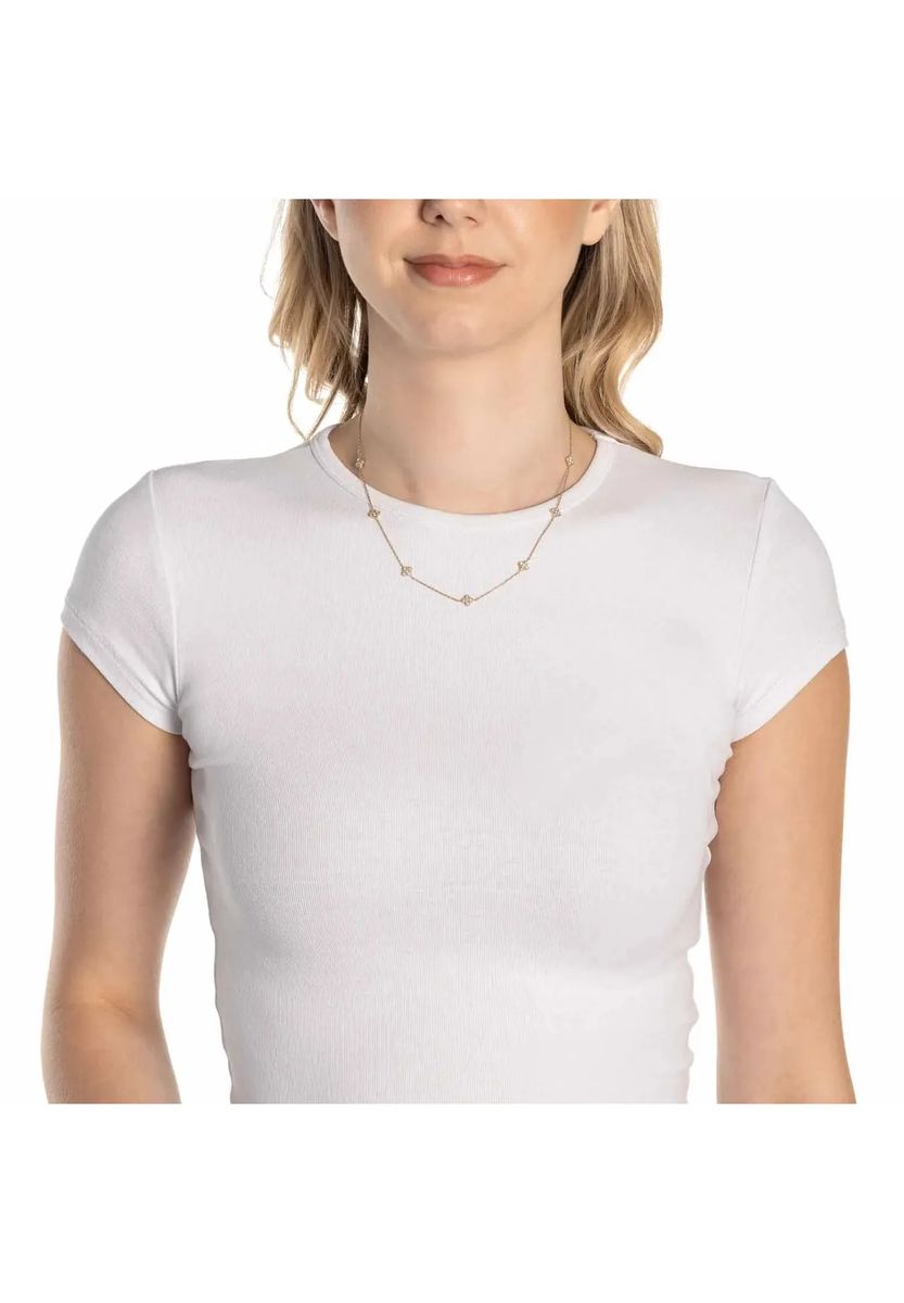 Elegante Halskette mit Kleeblatt-Motiv
