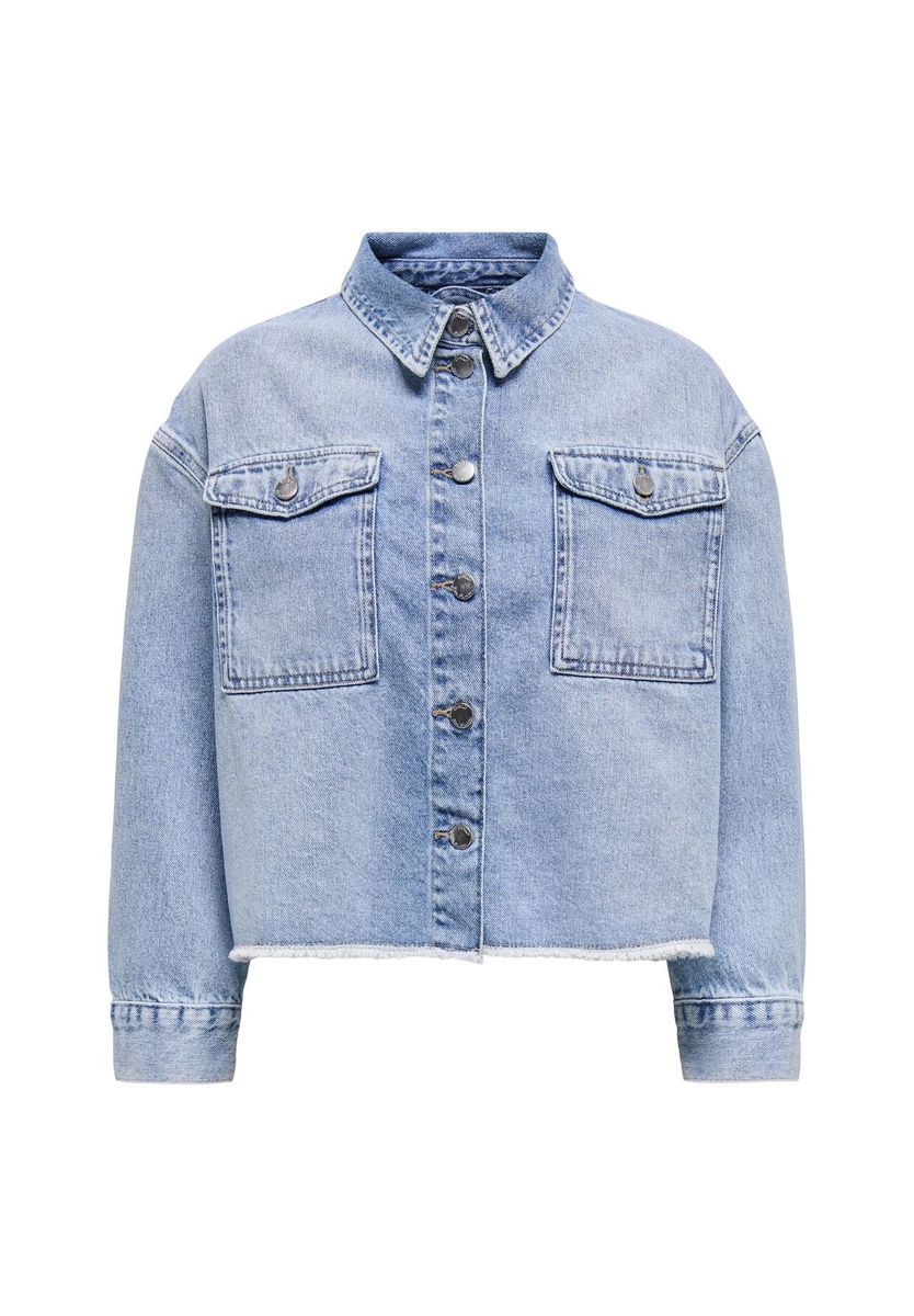 Trucker-Jacke aus Denim in heller Waschung