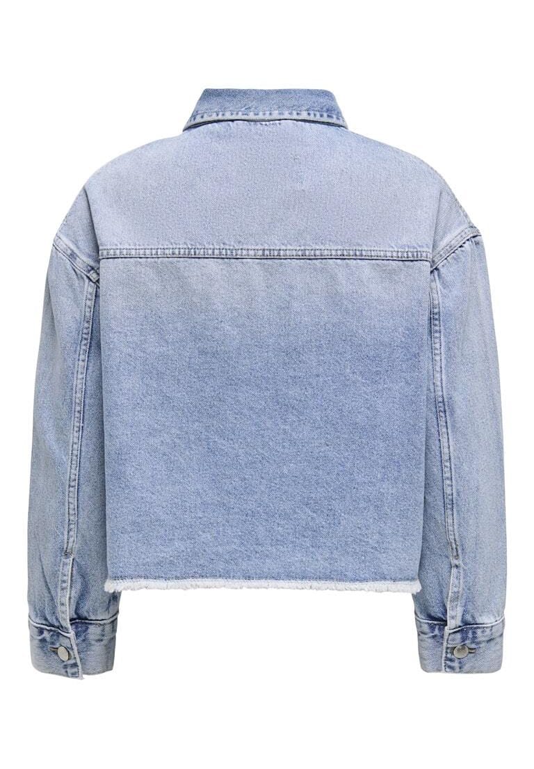 Trucker-Jacke aus Denim in heller Waschung