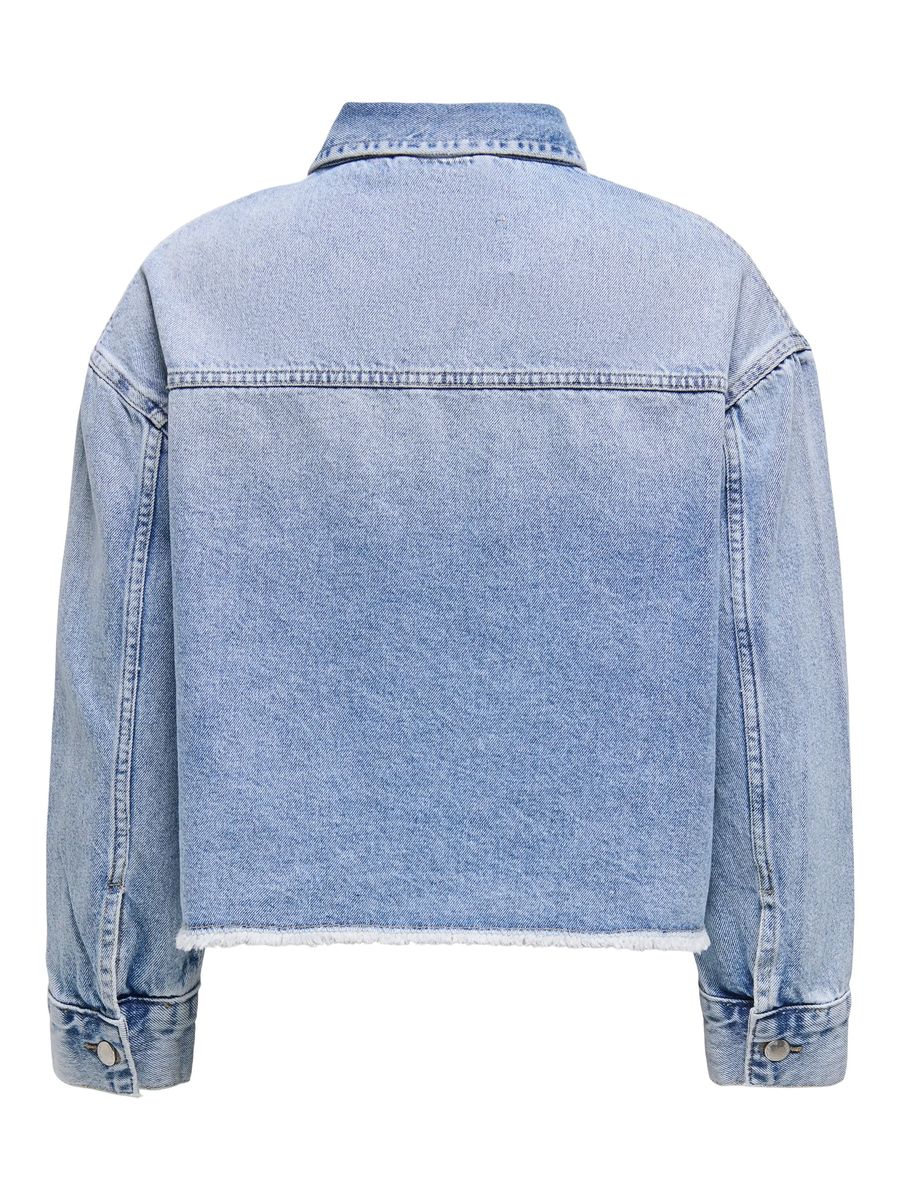 Trucker-Jacke aus Denim in heller Waschung