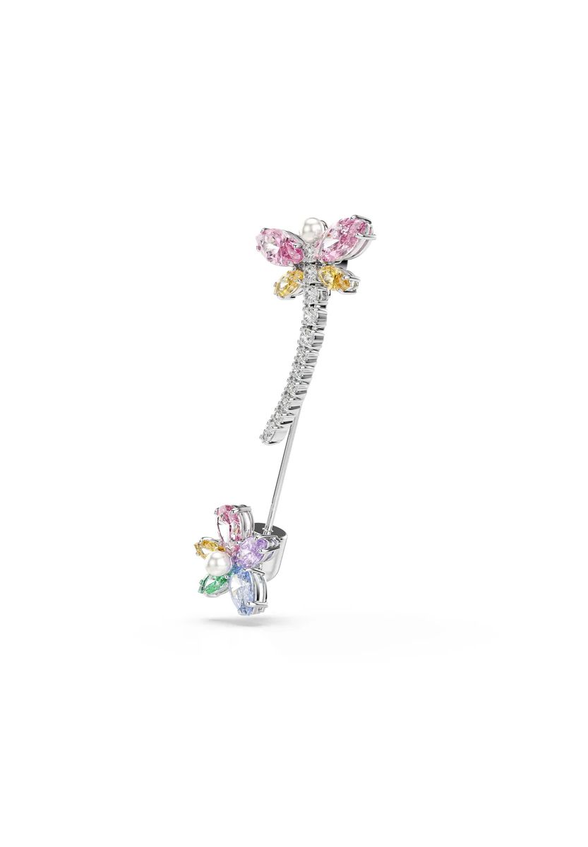 Brosche mit Libelle und Blume