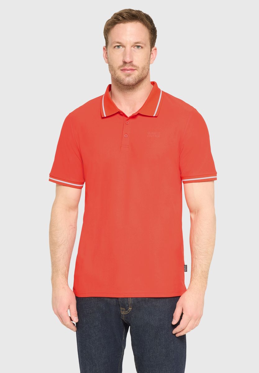 Klassisches Poloshirt mit Kontraststreifen