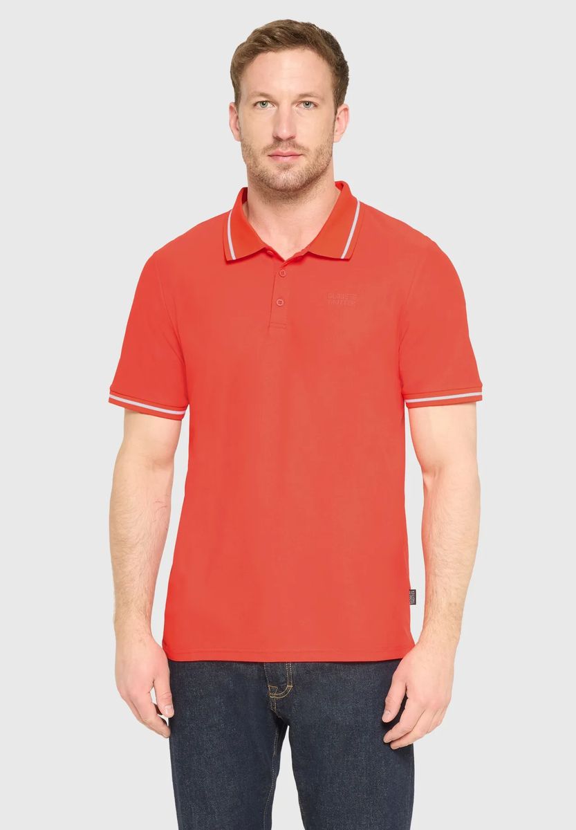 Klassisches Poloshirt mit Kontraststreifen