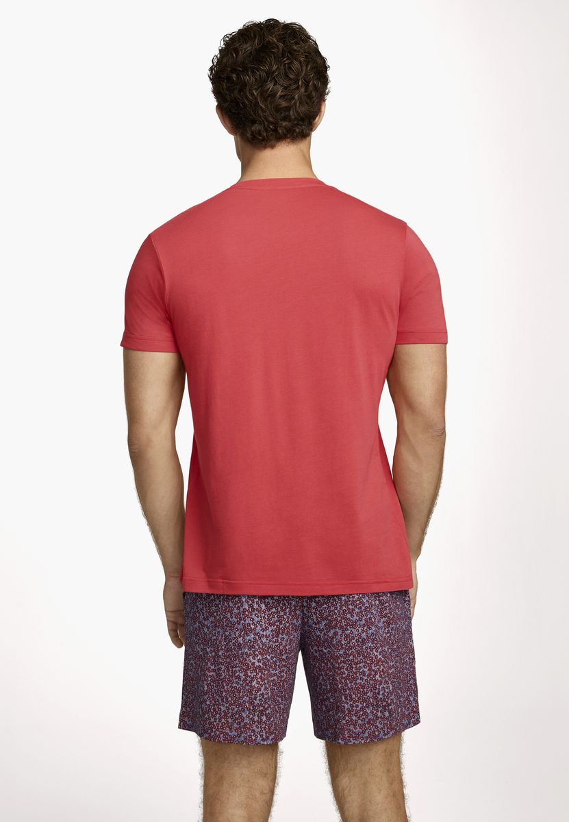 Kurzärmliges Pyjama-Set aus Baumwoll-Modal