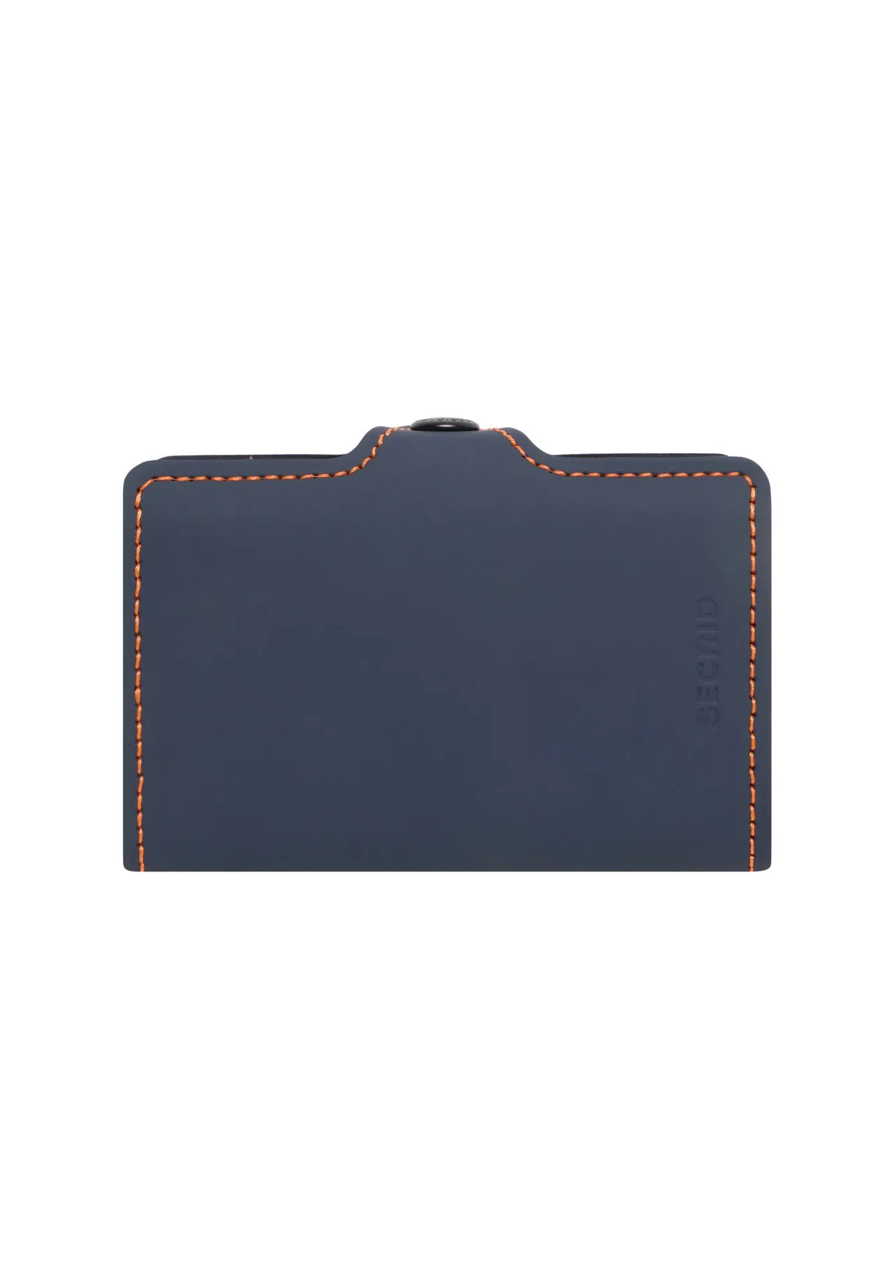 Schlanker Leder-Kartenhalter mit Kontrastnaht